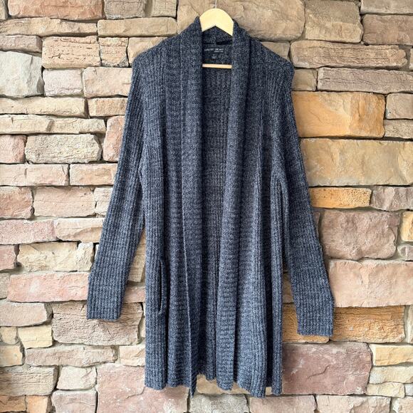 NEW Barefoot Dreams 1X Cozy Chic Lite Open Montecito Gray Duster Cardigan 494 - Picture 2 of 12